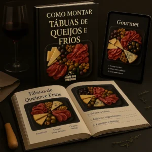 E-book com 30 modelos de tábuas de frios gourmet criados por especialistas